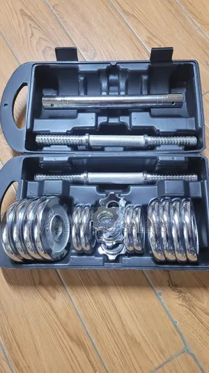 15KG Chrome Dumbbell Set With Carrying Case