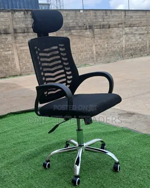Secretarial Mesh Office Chair With Head Rest