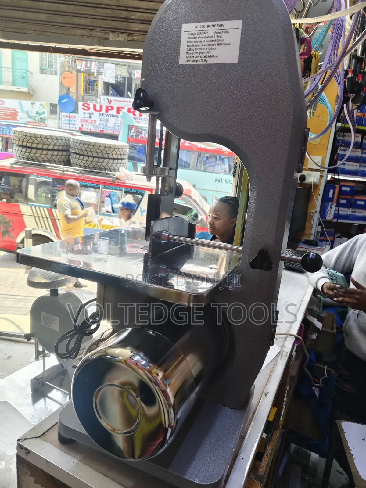 Heavy Duty Commercial JG210 Electric Bone Saw Machine / Meat Cutter