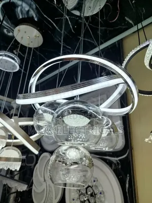 Modern Orbital LED Ring Chandelier