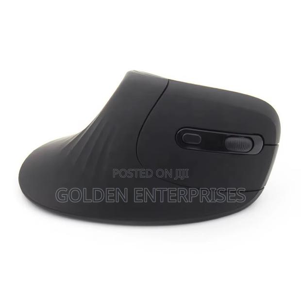 Wireless Vertical Optical Mouse – Plug Play Ergonomic Design - main view