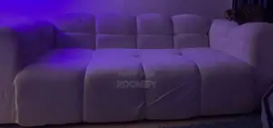 Washable 3 Seater Bubble Couch With Free Ottoman (Pure White )