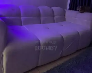 Washable 3 Seater Bubble Couch With Free Ottoman (Pure White )
