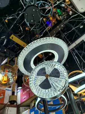 Modern Tri-Color Crystal LED Pendant Light