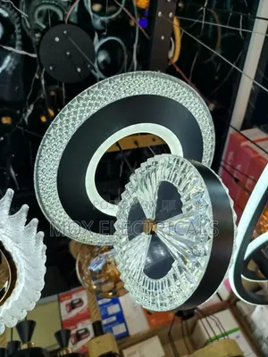 Modern Tri-Color Crystal LED Pendant Light
