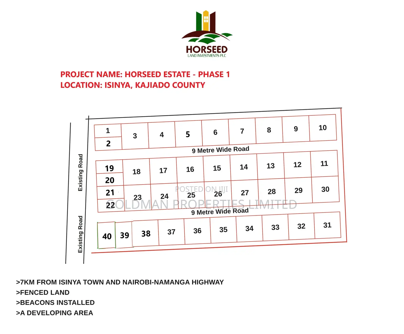 5 Acre Land for Sale With Title Deed