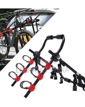 Heavy-Duty 3-Bike Car Rack Designed for Roof or Trunk Mounting
