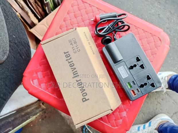 Inverter With Dual AC Multidockets,USB,port,type-C Port Led Display - thumbnail 2