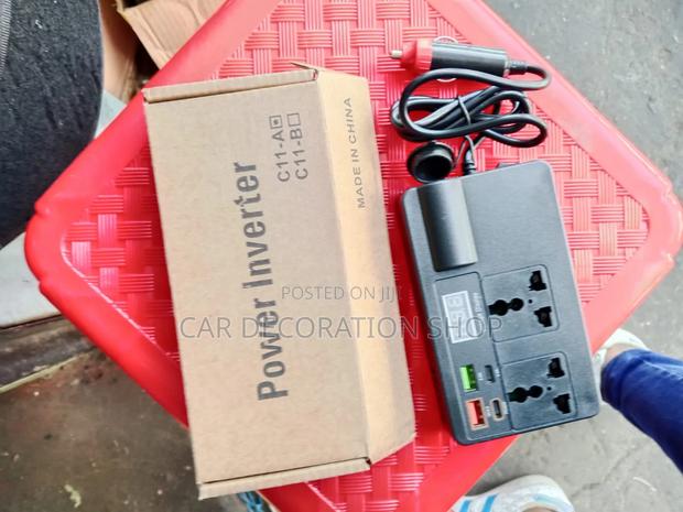Multi Portfar Power Inverter Converts DC Battery -AC Power - main view
