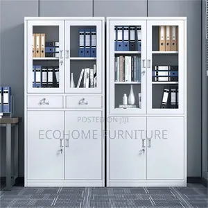 Cabinet; 2 Door ,Half Glass, Located