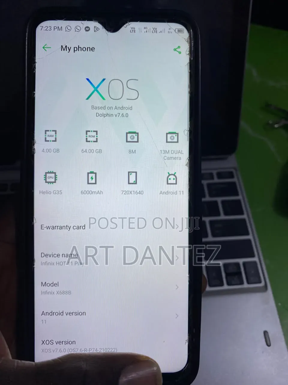 Infinix Hot 11 Play 64 GB Graphite