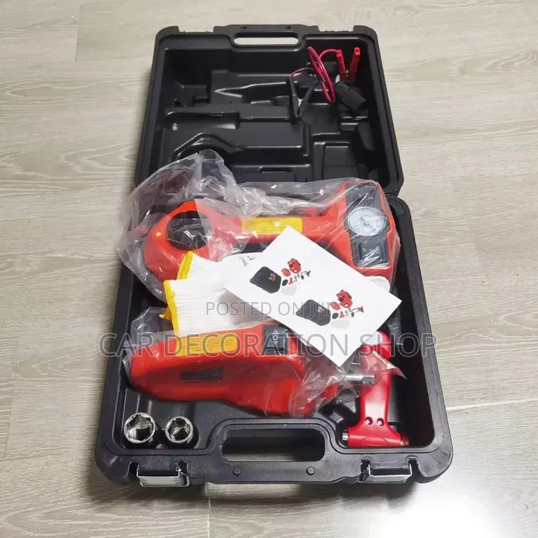 Portable Emergency Roadside Electric Hydraulic Car Jack Kit 5ton