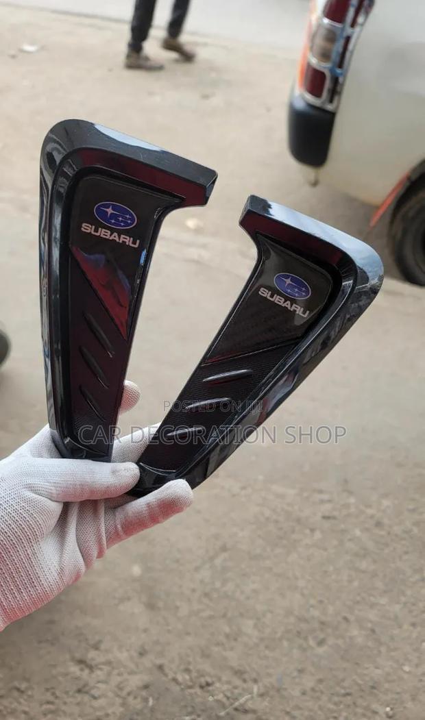 Subaru or Toyota Branded Gloss Black Side Fender Air Vents