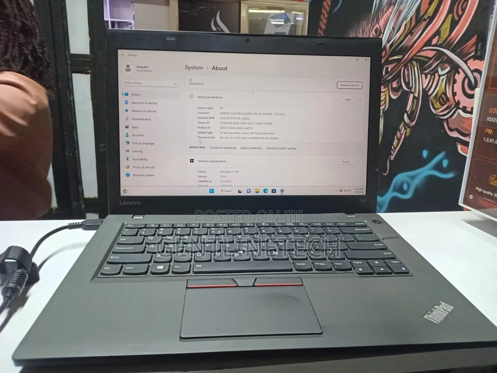 Laptop Lenovo ThinkPad T460 8GB Intel Core i5 SSD 128GB