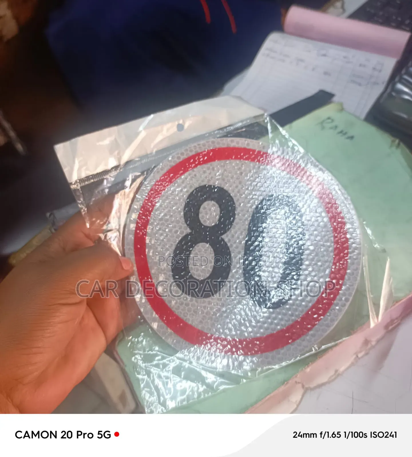 Waterproof,self Adhesive Reflective Vinyl Outdoor 80km/H Sticker Plate