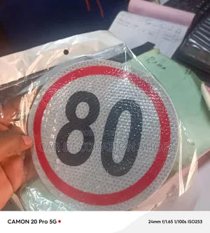 Waterproof,self Adhesive Reflective Vinyl Outdoor 80km/H Sticker Plate