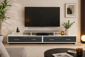 Extendable TV Stand 1.2-1.7m 4 Drawers 3 Shelves Low Cabinet