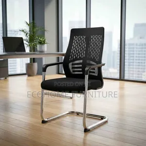Office Chair; Visitor Chair, Mesh Back and Chrome Base