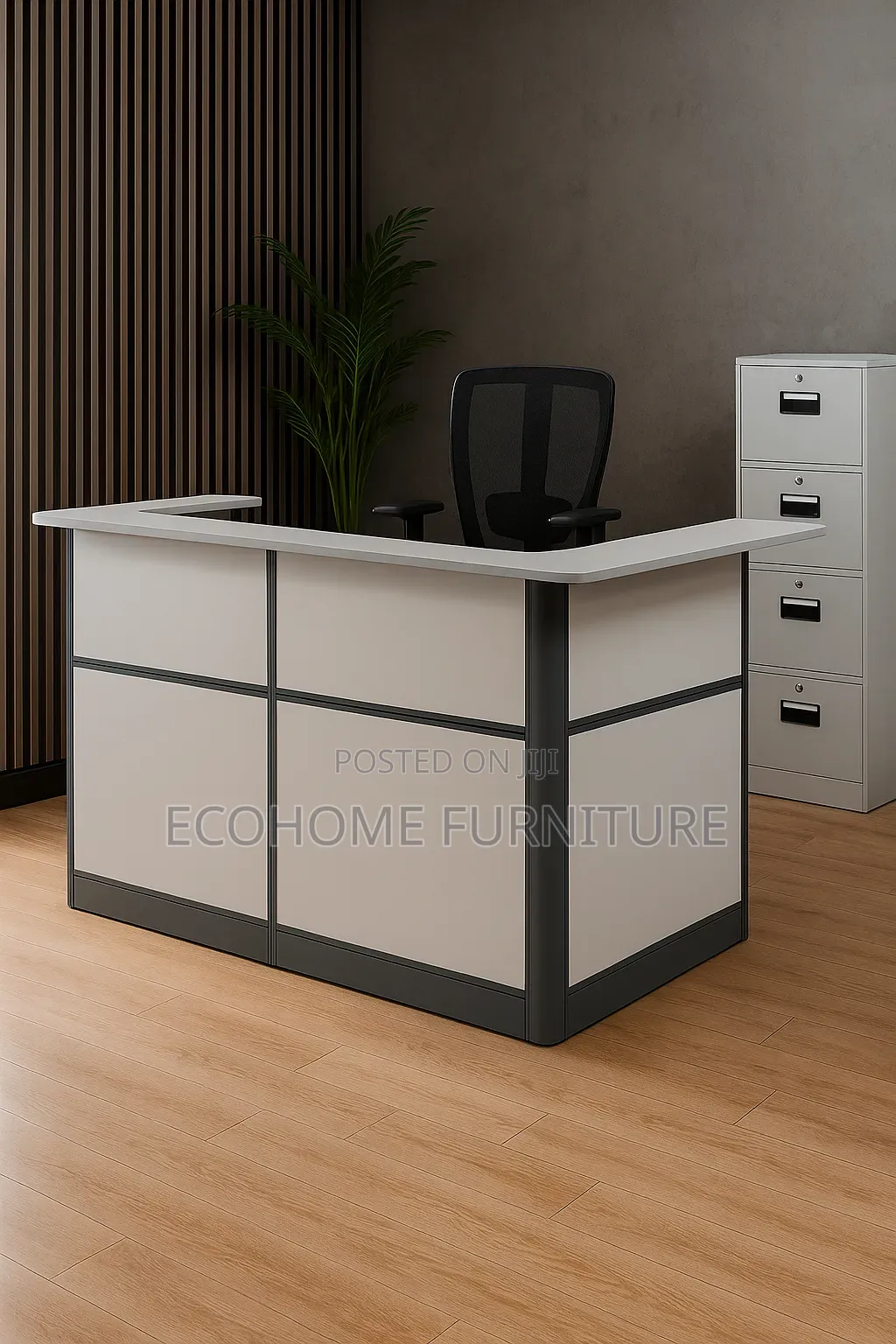 Reception Desk; 1.6m Modern Reception Desk With Mobile Drawer