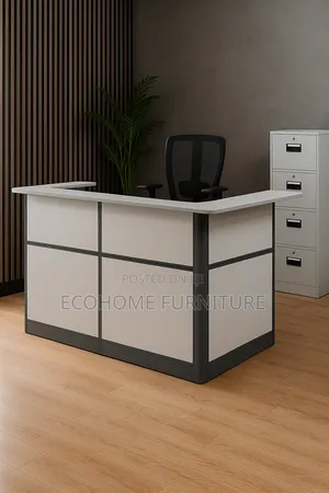 Reception Desk; 1.6m Modern Reception Desk With Mobile Drawer