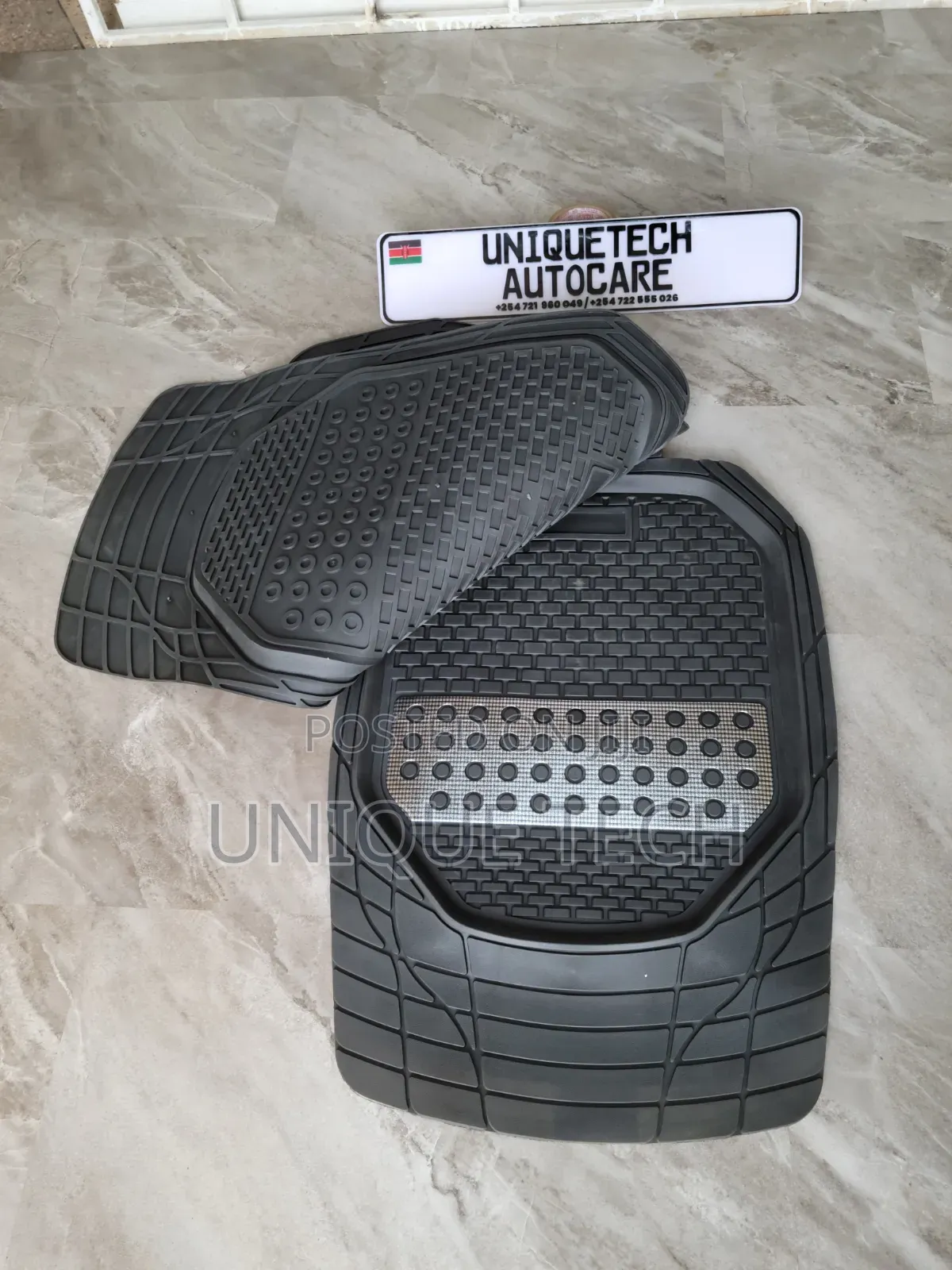 5PCS Car Floor Mats With Silver Patch