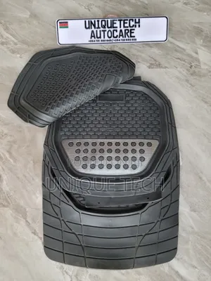 Car Floor Mat Set 5PCS Silver Patch Interior Car Mats