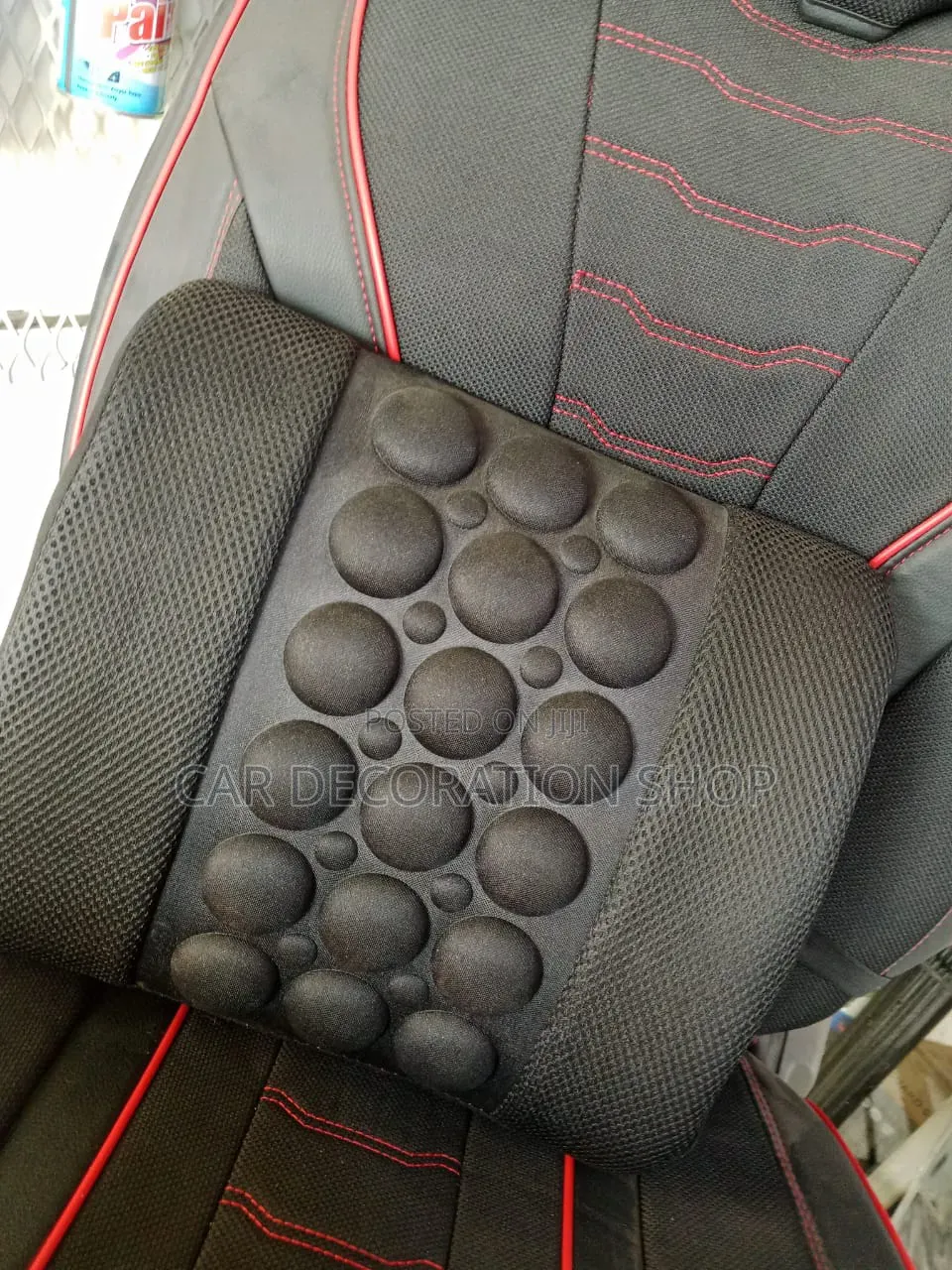 Breathable Mesh Side Back Support Cushion With Raised Acupressure Node