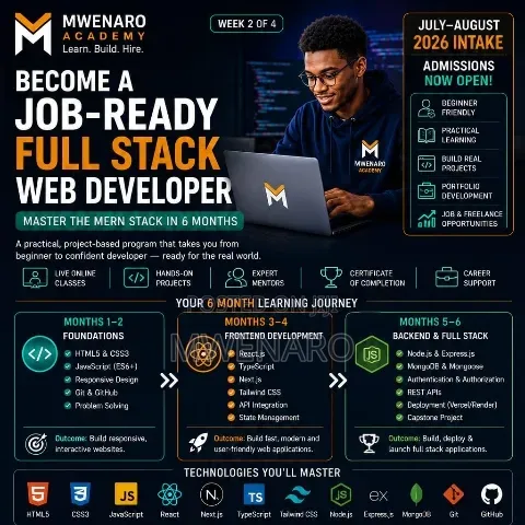 Full Stack Developer 6 Months Course