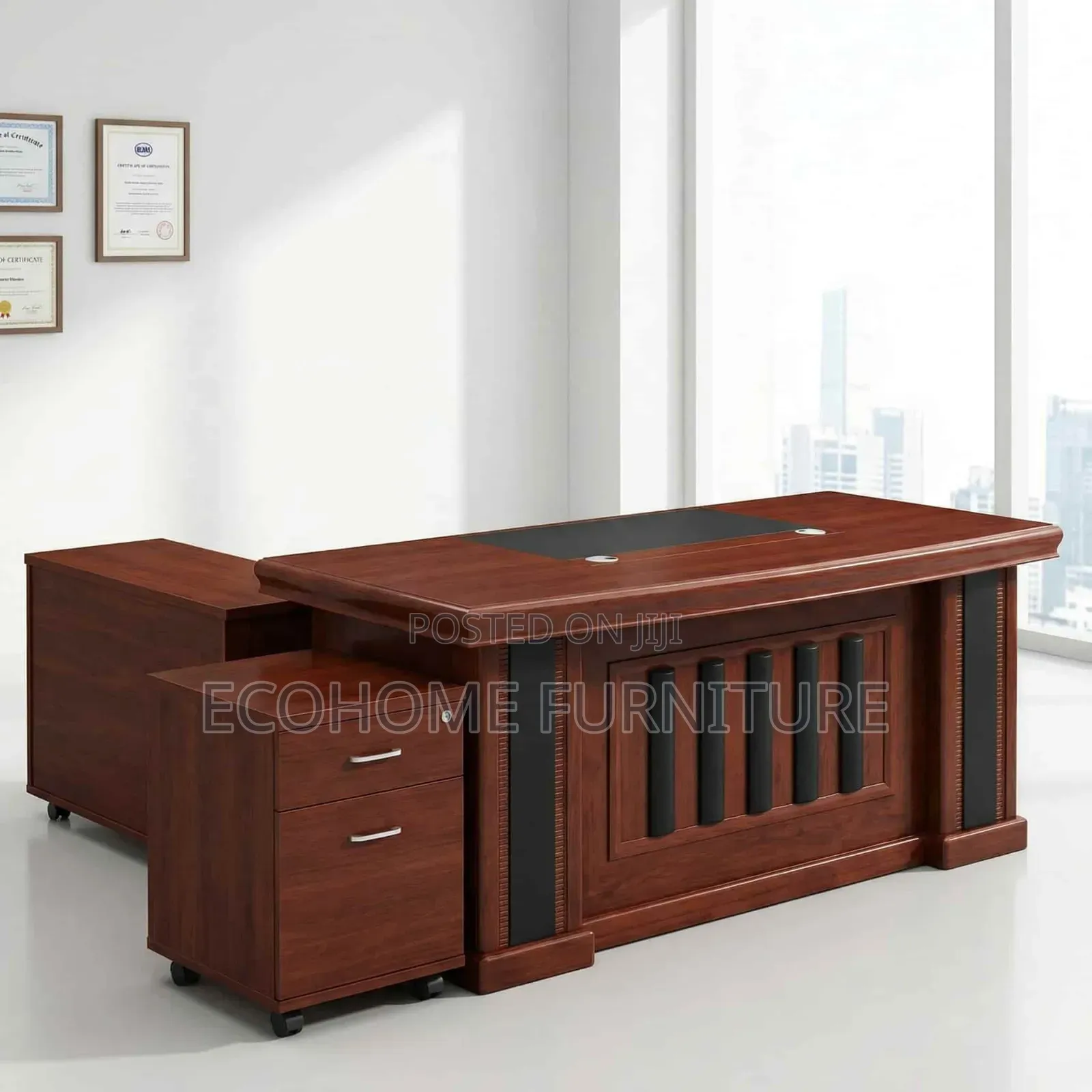 Office Desk ; 1.6m Modern Executive Desk With Mobile Pedestals