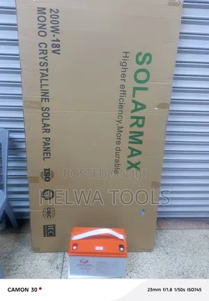 100Ah Solar Battery + 200watts Solar Panel