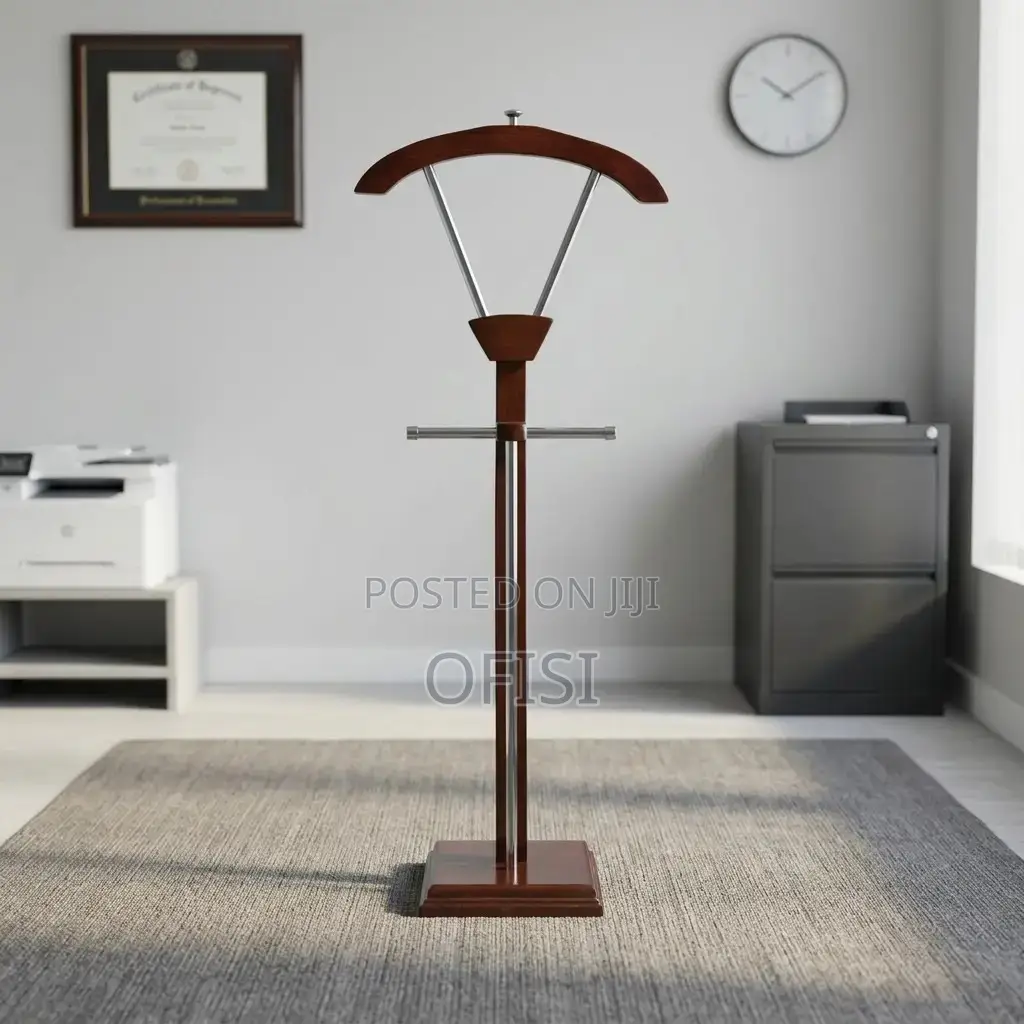 Coat Hanger; Office Mahogany Coat Hanger
