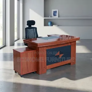 Office Desk; 1.4m Executive Desk With Mobile Extension