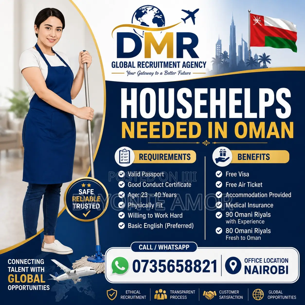 House Maid Jobs at Oman