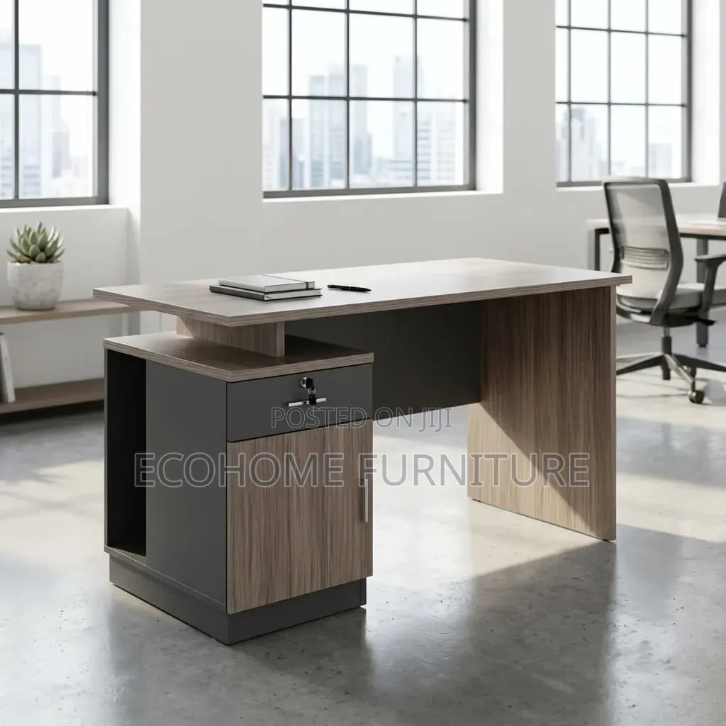 Office Desk: 1.2m With PC Drawer