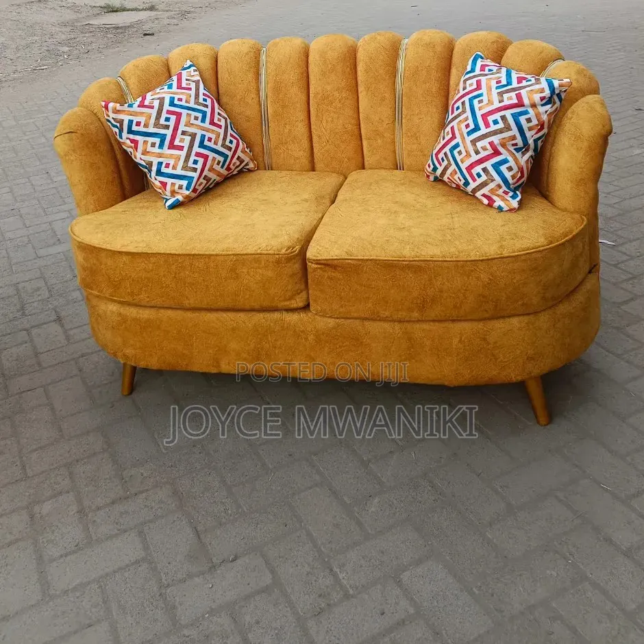 Modern Fancy, 2 Seater Sofa, With Spring Cushion 