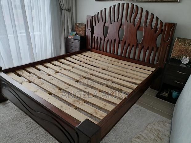 5x6 Mahogany Bed/Bedside and Chest of Drawers for Sale