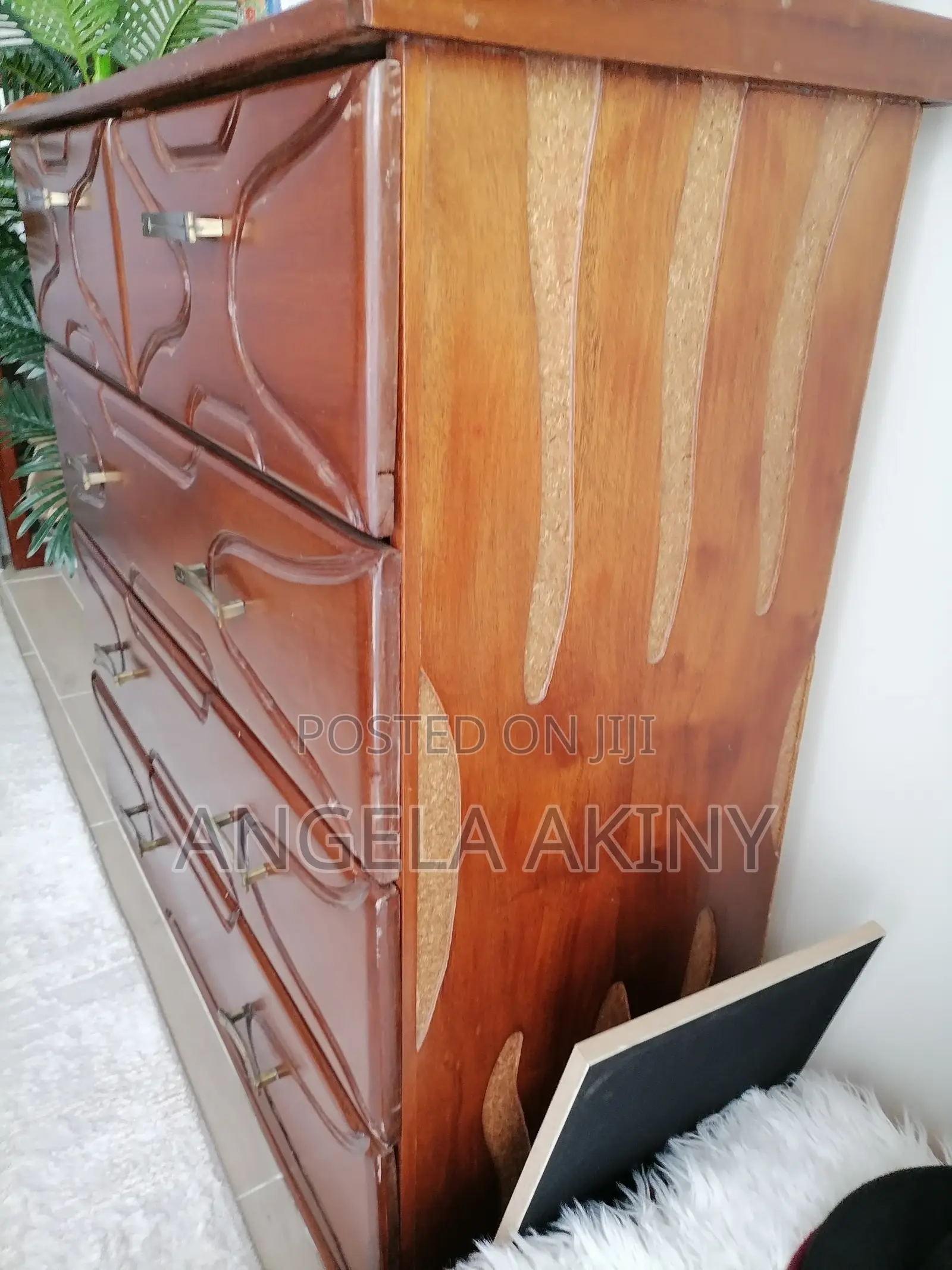 5x6 Mahogany Bed/Bedside and Chest of Drawers for Sale