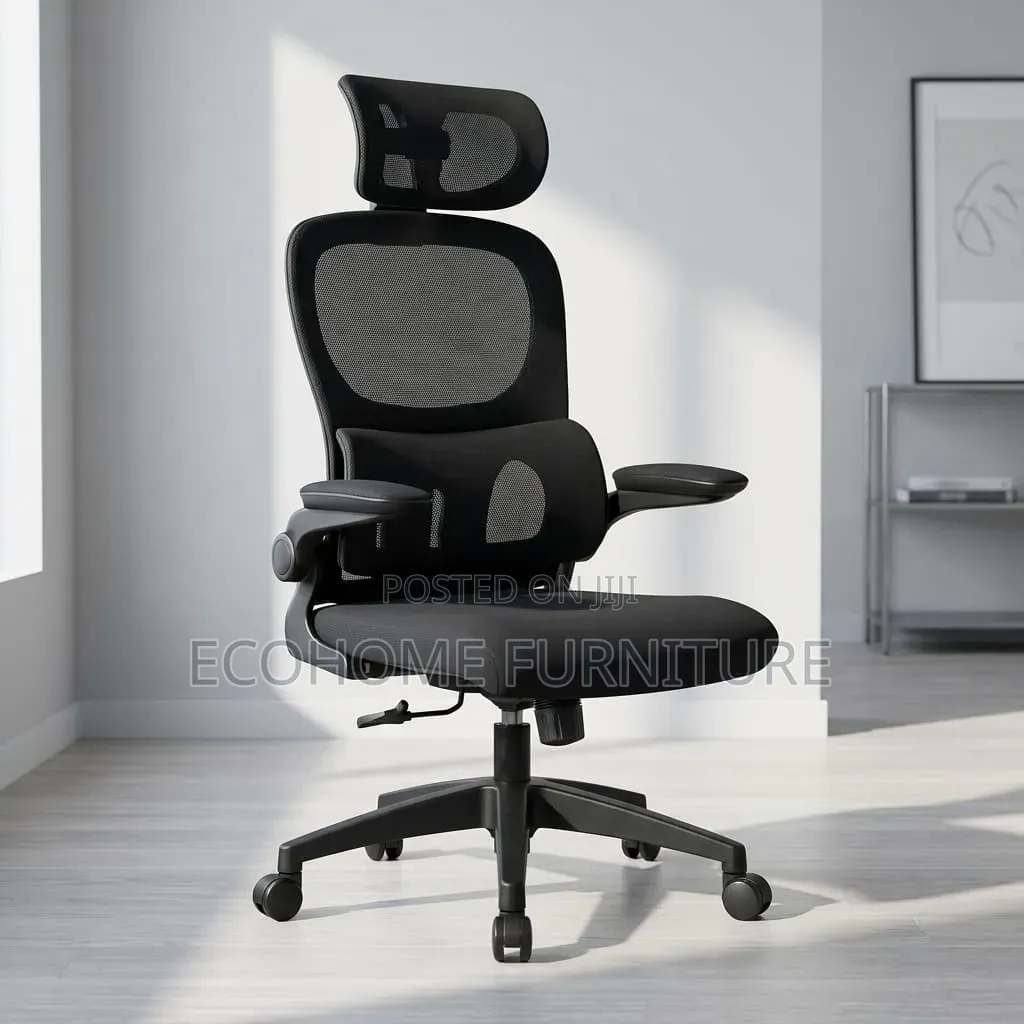Office Chair; Ergonomic Office Chair With Back Flip Hand