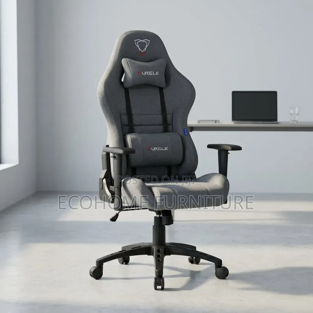 Gaming Chair: Gray Gaming Chair Fabric