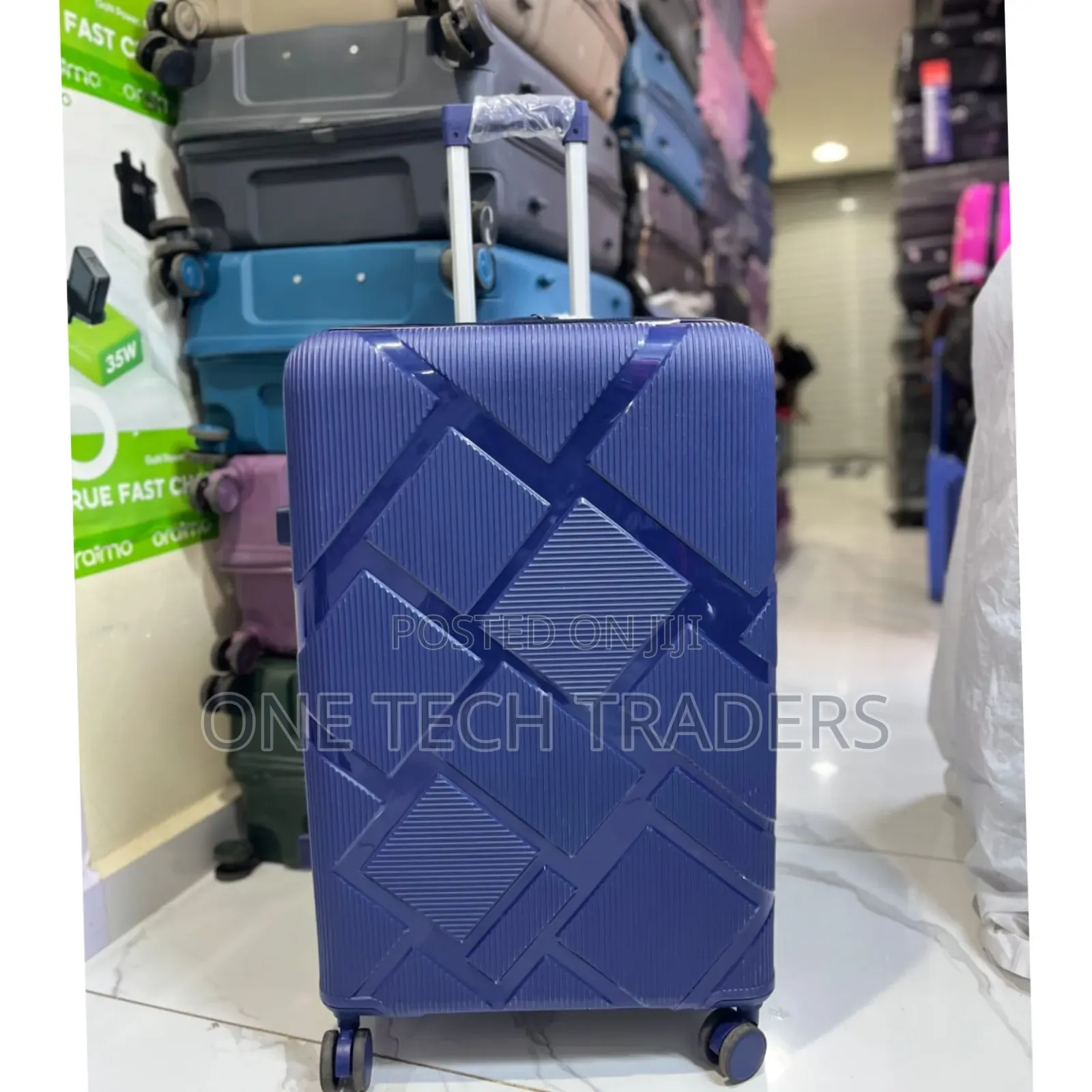 Single Large Suitcase -Rubber Unbreakable