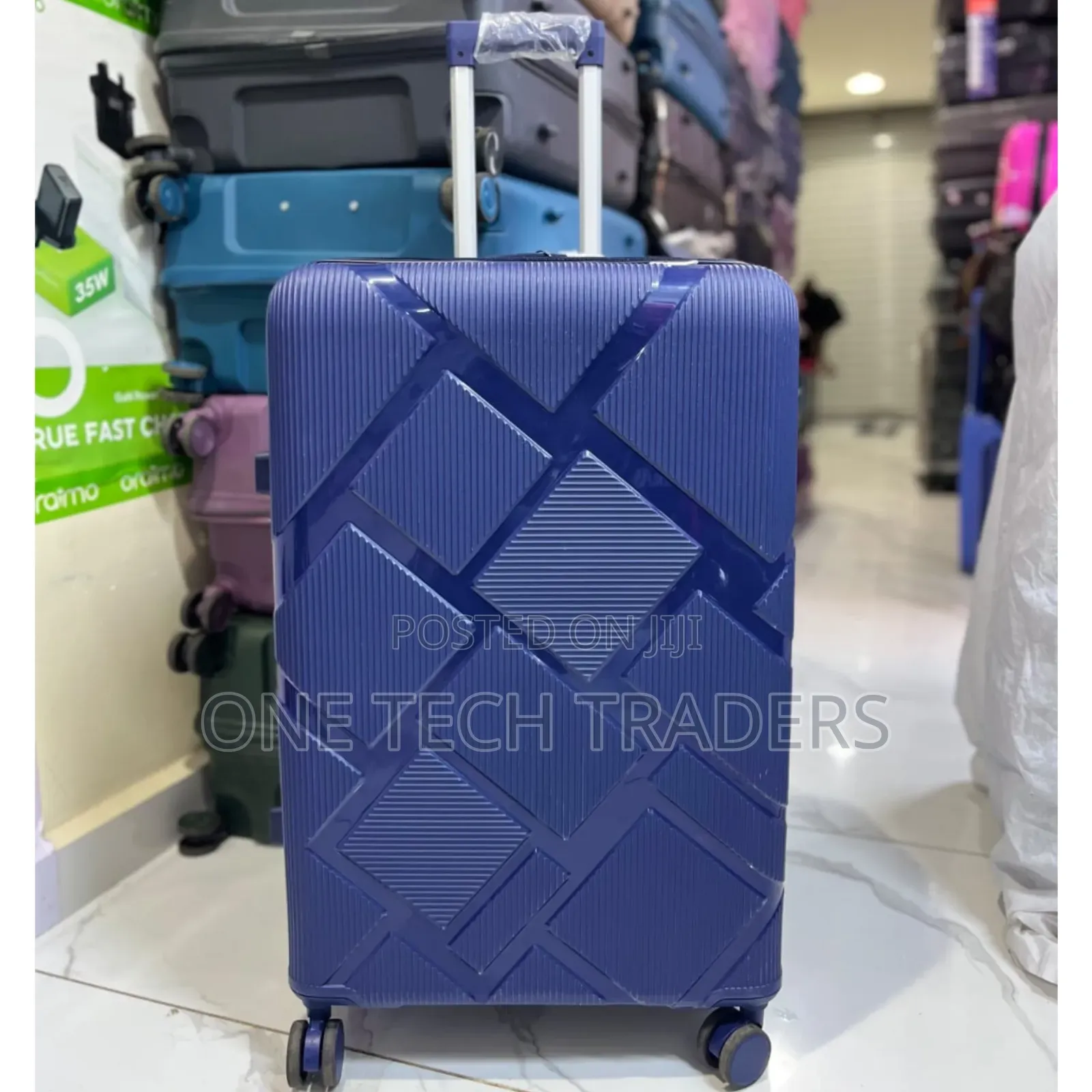 Single Large Suitcase -Rubber Unbreakable
