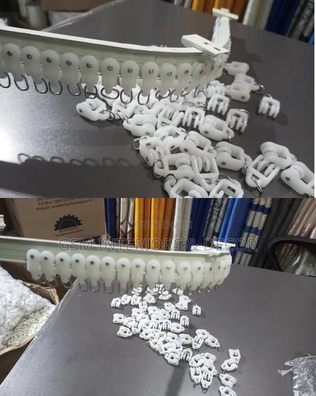 Bendable Aluminium Curtain Rails in Bi-Wheel Runners