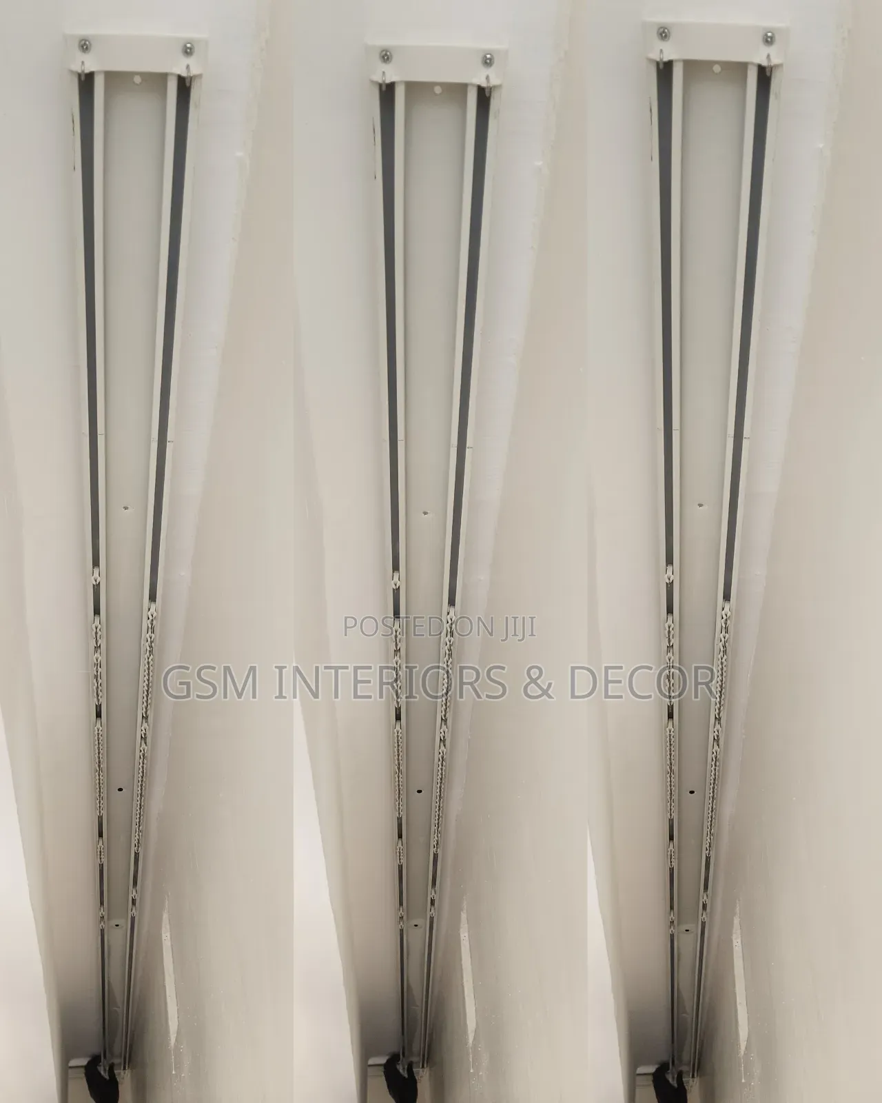 Aluminium Track Rails With Adequate Accessoring in Ceiling/Wall Mount