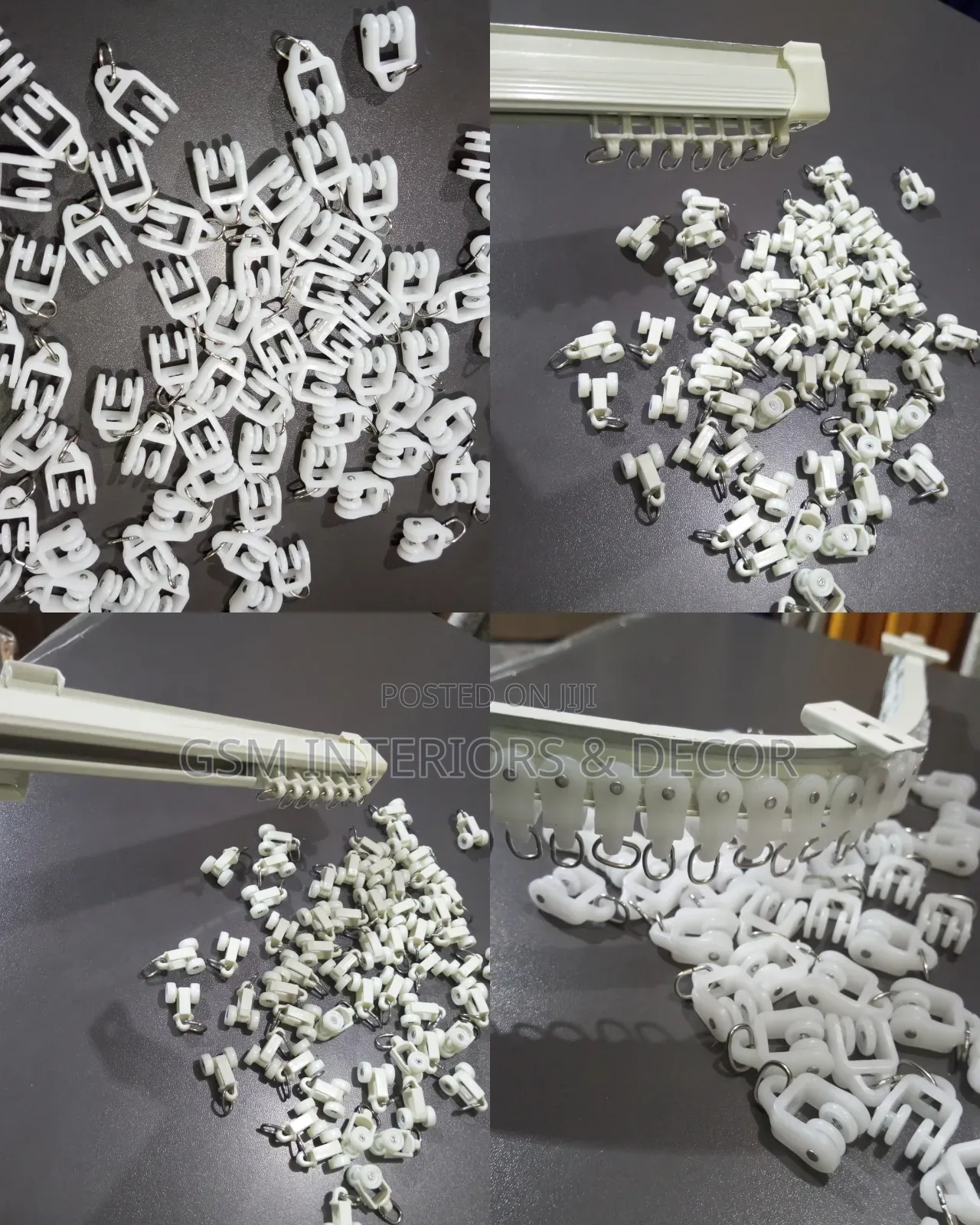 Aluminium Curtain Rails Runners/Rollers/Glinders
