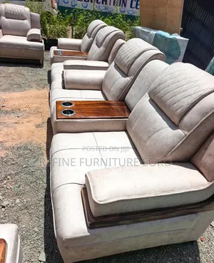 Smart Permanent Quality Semi Recliner Sofa Brown in Theme