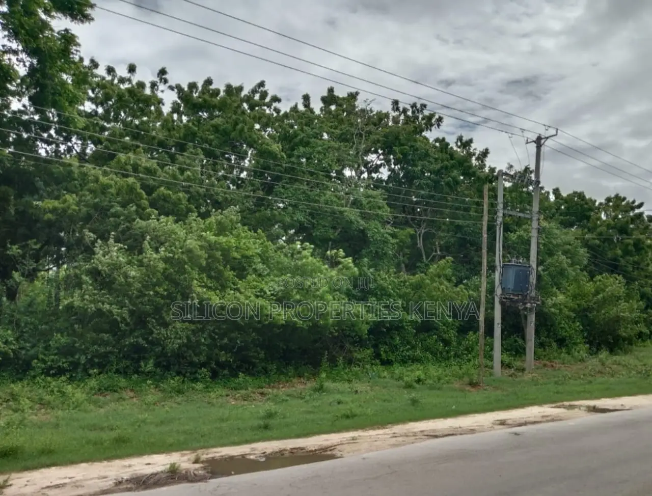 3.25 Acres for Sale in Diani - Touching the Main Road