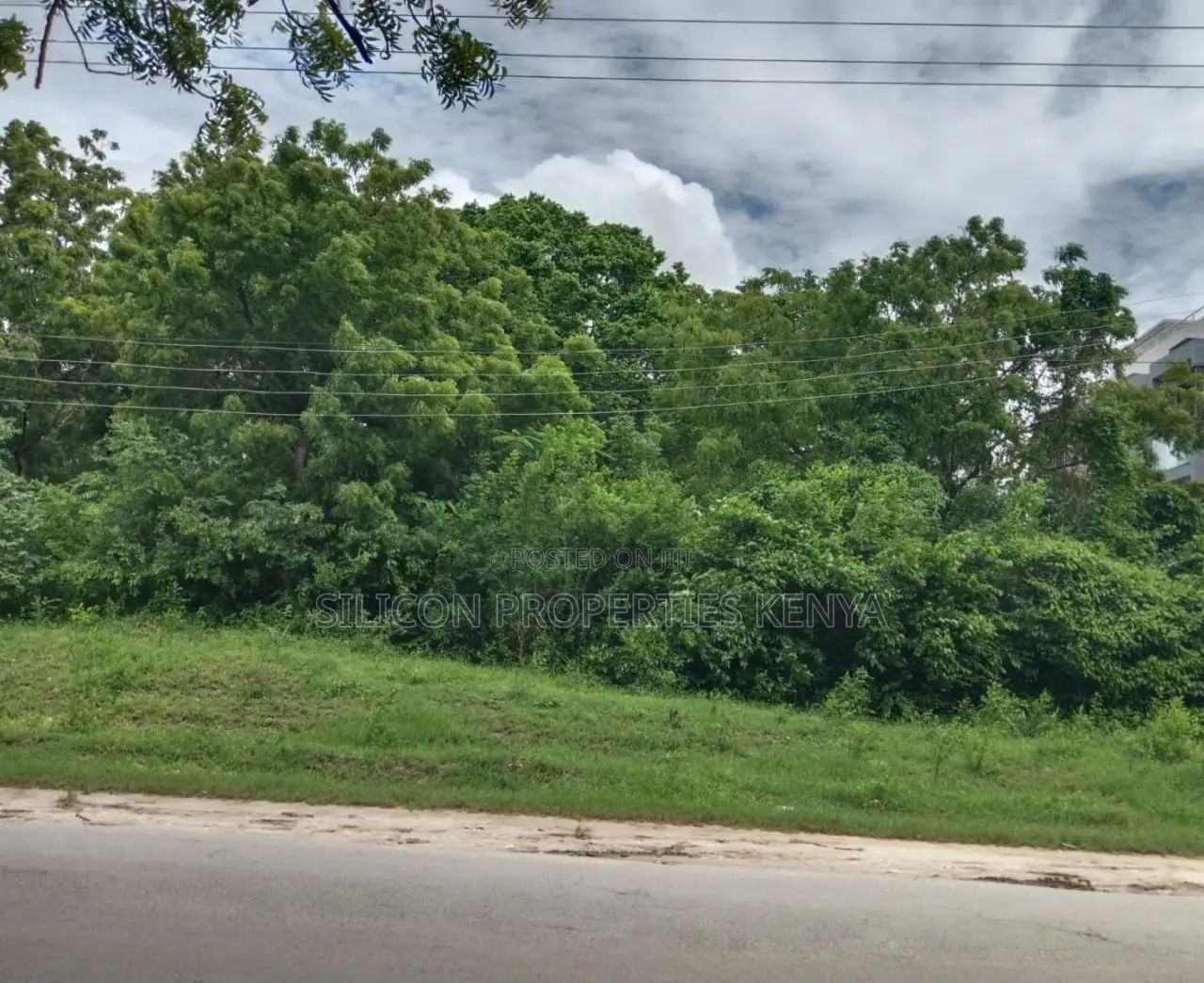 3.25 Acres for Sale in Diani - Touching the Main Road