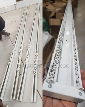 Aluminium Curtain Rails Double With Connecting Sheath