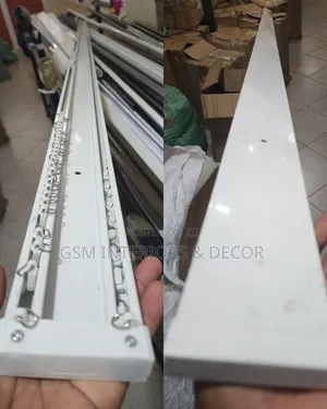 Aluminium Curtain Rails Double With Connecting Sheath