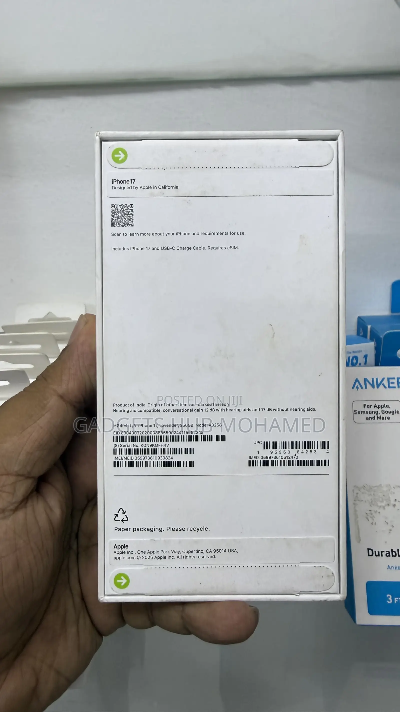 New Apple iPhone 17 256 GB